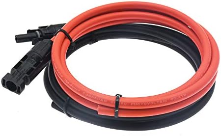 1 par crni + crveni 10awg solarni panel Produžni kabl žičani konektor solarni adapter kabl sa ženskim i muškim