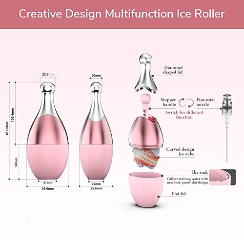 Multifunkcionalni LED valjak za lice sa mlaznicom sprej DIY prilagođena aromatična ulja Ice Face Roller