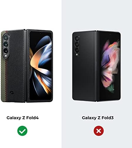 Pitaka Z Fold 4 Slučaj, tanak i lagan Galaxy Z Fold 4 CASE sa dodirnim osjećajem manjeg kućišta, 600D
