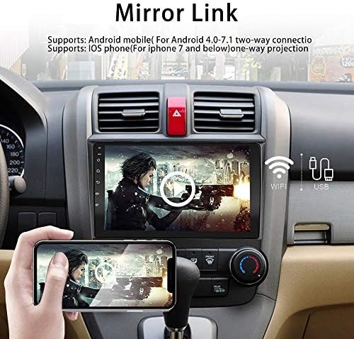 Android Auto Stereo dvostruki Din za Honda CRV 2007 2008 2009 2010 2011 Radio Hikity 9 inčni