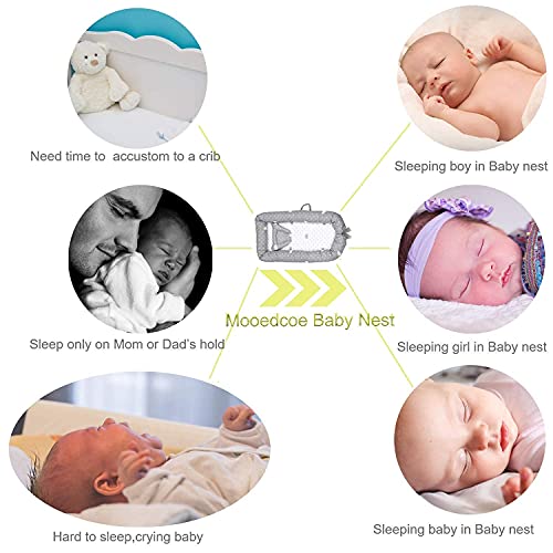 Prekrivač za bebe s poklopcem za bebe Nest Poklopac pamuk prozračan za spavanje za spavanje Newborn