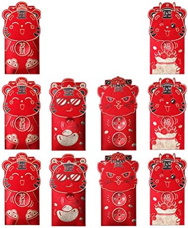 GALPADA 10pcs kineska tema Nova Godina crvene koverte profesionalni Luck crveni paketi pokloni