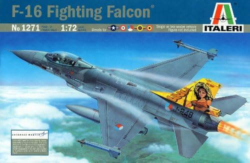 Italeri 1:72 avion No 1271 F-16A/B borbeni Falcon model Kit