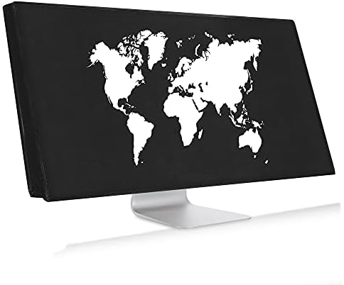 Kwmobile poklopac monitora računara kompatibilan sa 34-35 Monitor-Travel Outline bijela / crna