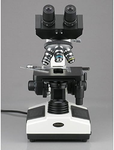 Amscope B390A složeni binokularni mikroskop, uvećanje 40X-1600X, svetlo polje, halogeno osvetljenje,