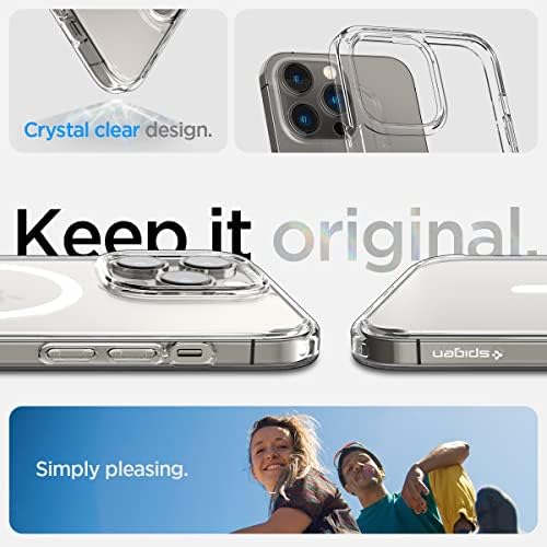 Spigen za iPhone 14 Pro Max Case, [Anti-žuting tehnologija] [Kompatibilan sa magsafe] [Zaštita od magsafe] [VOJNA GRADA ZAŠTITE] Ultra hibridna futrola za telefon za iPhone 14 pro max - bijeli