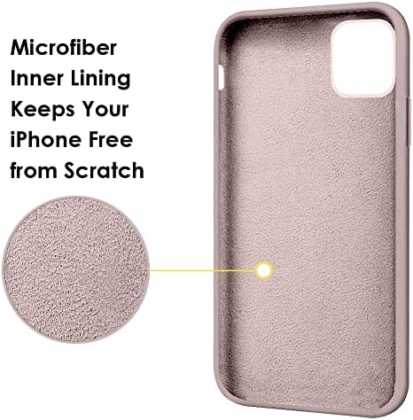 Mocca kompatibilna sa iPhoneom 13 Pro Max Case 6.7inch s prstenom Kickstandom | Tekući silikon | MicroFiber