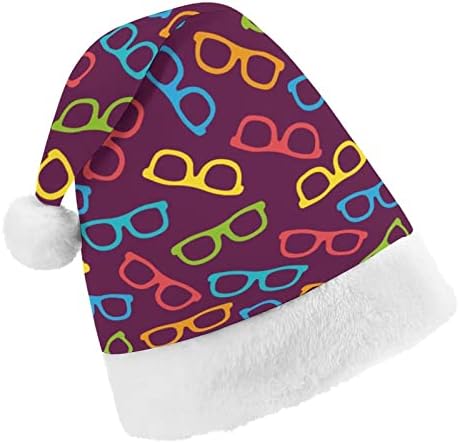 Nudquio boje Cartoon naočare Božić kape Santa šešir za Božić odmor porodice štampane