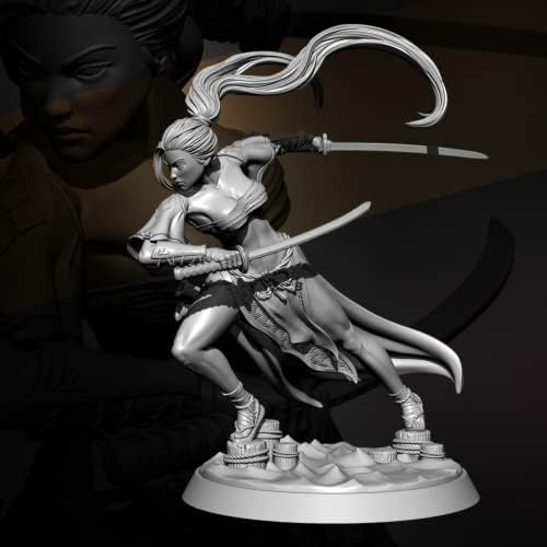 1/24 ancient Fantasy ženski Warrior Resin model kit, nesastavljeni i neobojeni minijaturni dijelovi modela