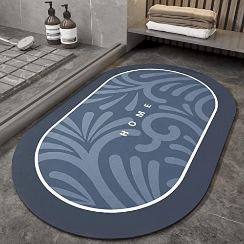 Baeymonkay list Stripes brza suha prostirka za kupanje sa' Home ' printom - inovativni tanki tepih za kupatilo