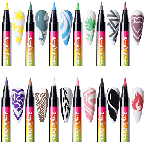 12 olovaka za farbanje noktiju za djevojčice poklon slikarstvo Flower Outline Pen Box Set alati za