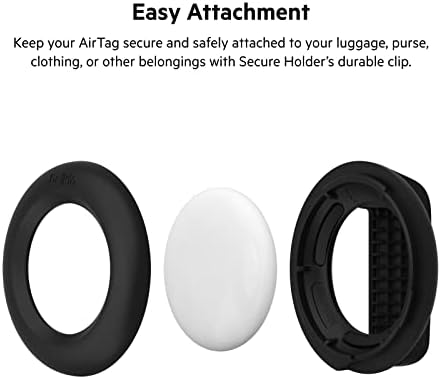 Belkin Apple AirTag sigurni držač sa kopčom - AirTag držač - izdržljiva AirTag futrola otporna na ogrebotine