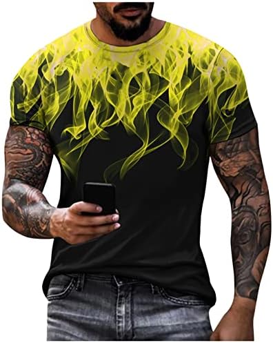 Oversized muške košulje tanke i lagane ljetne vrhove koji apsorbuju znoj 2023 Cool Flame grafičke