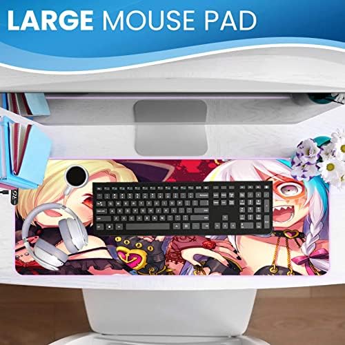 Jastučići za miša za igre RGB Hoshi Syoko Mat za Laptop velika Cool djevojka XXL ogromna Anime