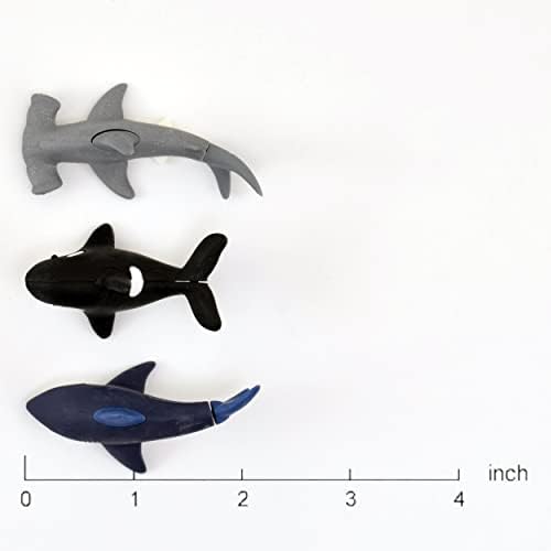 Gumice oblik ajkula Čekićari morski psi kitovi ubice 3D Mini gumica za životinje japanska gumica
