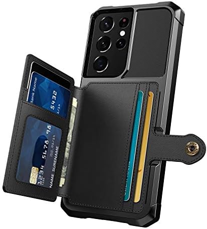 Wefor slučaj za Samsung Galaxy S21 Ultra 5G - novčanik slučaj sa PU kožna kartica džepovima