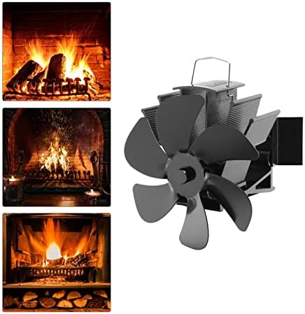 LYNLYN ventilator za kamin ventilator sa toplotnim napajanjem Stezaljka za štednjak tip 6 oštrice 50-350°C