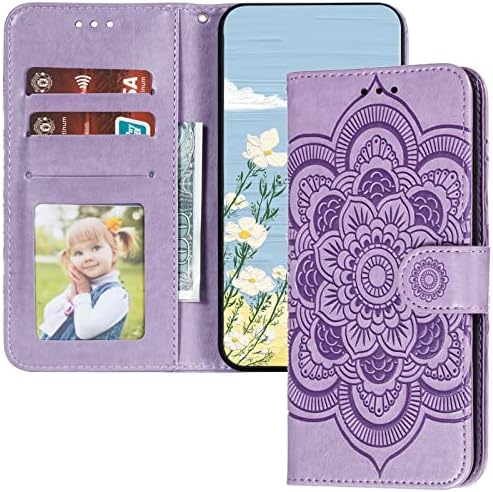 LEMAXELERS za Samsung Galaxy A12 case Flip Premium Wallet futrola za telefon PU Koža reljefni poklopac