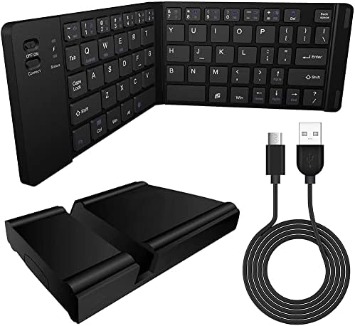 Radovi Cellet Ultra tanka sklopiva Bežična Bluetooth tastatura kompatibilna sa HTC Qtek 8200 sa držačem telefona-punjiva puna tastatura!