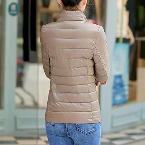 Ženska klasična lagana jakna na dugih rukava puni zatvarač s patentnim zatvaračem s džepovima