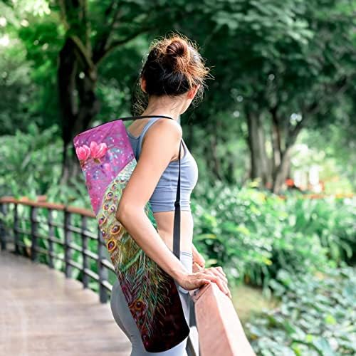 Torba za jogu, paun slike paun Art paun dekor Vježba Yoga Mat Carrier full-Zip Yoga Mat torba