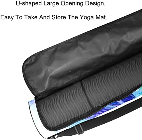 Torba za prostirku za jogu, Peacock Exercise Yoga Mat Carrier torba za nošenje prostirke s punim patentnim