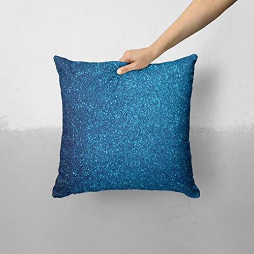 Iirov Blue Sparkly Glitter Ultra metalik - Custom Dekorativni dekor Kućni dekor ILI Otvoreni jastuk za bacanje