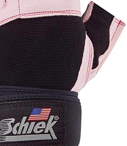 Schiek Sports, Inc. Platinum gel rukavice za podizanje sa omotom za zapešće u crnoj boji veličina: S / M, Boja: