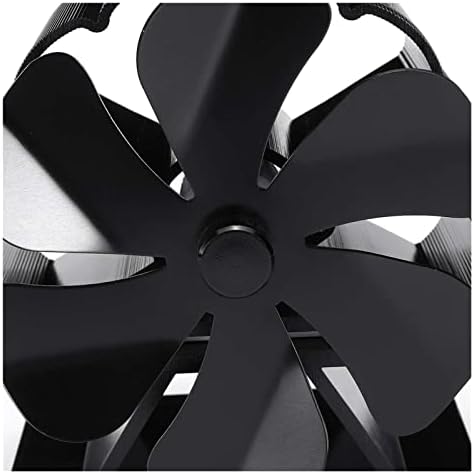SYXYSM Crni kamin 5,6 peć na toplotu ventilator Log drva gorionik Eco Friendly Quiet Fan Home efikasna