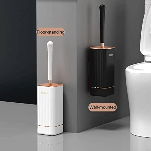 Zidna vertikalna dvomjesna toaletna četkica s poklopcem WC školjka i držač pravokutnog začištavača