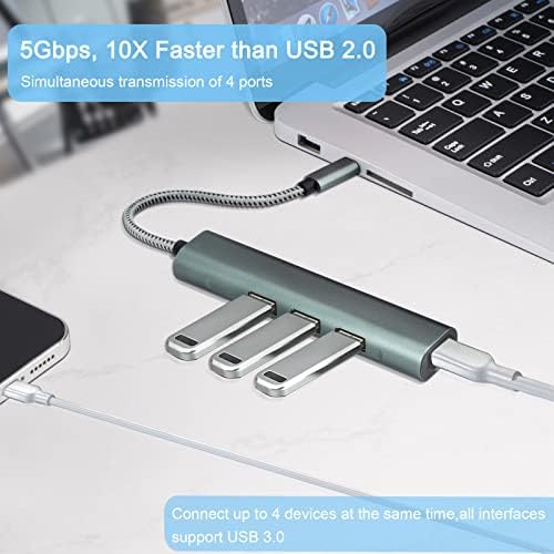 USB Hub 4-u - 1-Ultra Slim prijenosni Proširivač podataka za poboljšano povezivanje na svim Vašim