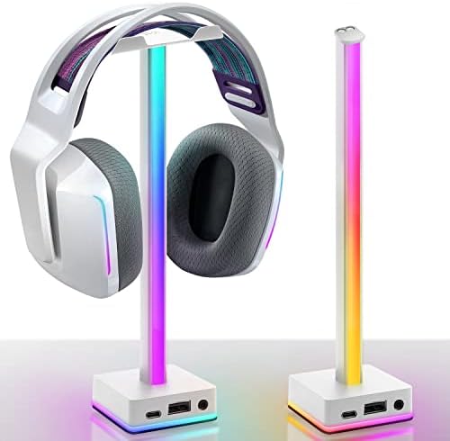 EZDIY-FAB USB LED Light Bar stalak za slušalice, desktop Atmosphere RGB pozadinsko osvjetljenje, 50 ugrađenih