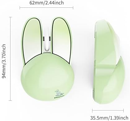 COOFUN slatki šareni bežični miš,2.4 G tanki Akumulatorski miševi, tihi klik i USB prijemnik