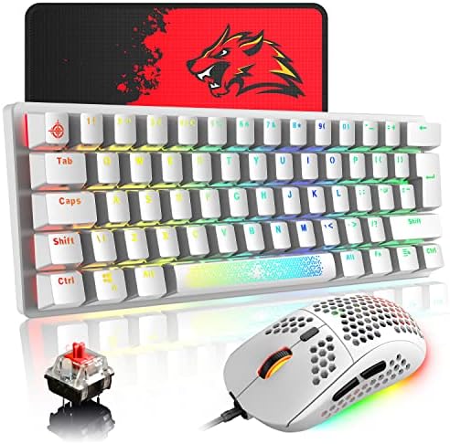 Wired Gaming Keyboard Mouse Combo Chroma RGB mehanička tastatura sa pozadinskim osvetljenjem sa 61