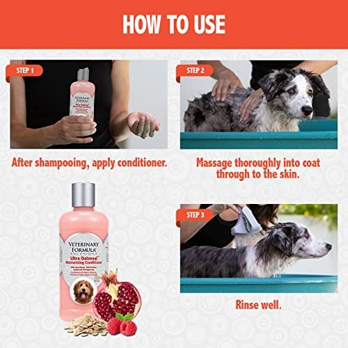 Veterinary Formula Solutions Ultra Oatmeal hidratantni regenerator za pse, 17 oz – sa koloidnim zobenim