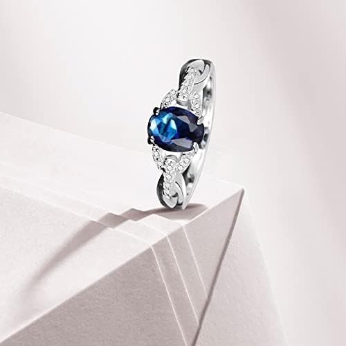 Prstenovi za žene 2023 rođendanski pokloni Poklon Veliki prsten dijamantski veliki dragulj prsten zvona