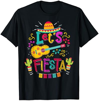 Cinco De Mayo Party Lets Fiesta Meksički T-Shirt
