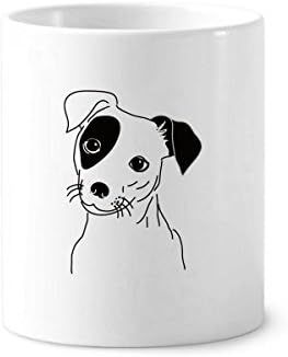 Crtani pas crna ilustracija uzorak četkica četkica za četkicu za drhtavice za pečanje od keramičkih postolja
