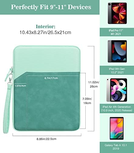 Moko 9-11 inčni futrolu za tabletu, dvostruki džepni šavovi za šivanje iPad Pro 11 2021, iPad 9. 8.