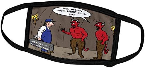 3drose Rich Diesslins religija raj pakao karikature - popravak klima uređaja u paklu-maske za lice