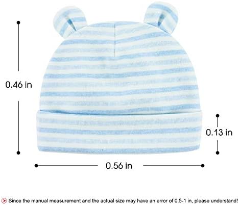 Newborn Hats Baby Boys Girls Beanies Caps 0-6 mjeseci Djevojke pamuk Unisex 2 Pack
