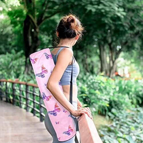 Torbe za jogu sa letećim leptirima sa punim patentnim zatvaračem torba za nošenje za jogu za žene i muškarce,
