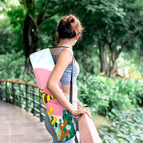 Riba par Coral Yoga Mat torba za nošenje s naramenicom torba za jogu torba za teretanu torba za plažu