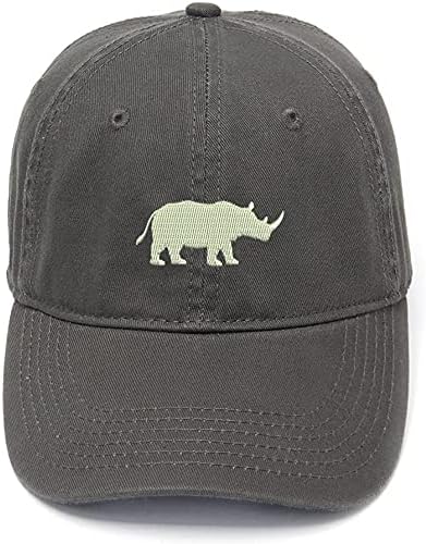 Lyprerazy Muška bejzbol kapa nosorozi šešir za vezenje životinja pamučne vezene Ležerne bejzbol kape