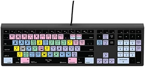 Final Cut Pro Tastatura sa pozadinskim osvjetljenjem-uređivanje kontrola & boja kodirane prečice-podignite