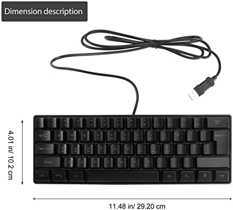 Mobestech mehanička tastatura 3 komada RGB pozadinsko osvetljenje tastatura žičana USB tastatura mehanička tastatura