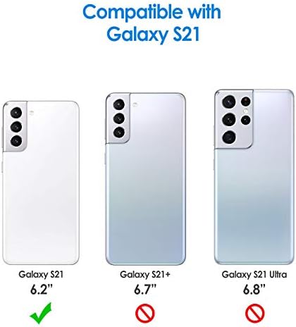 Jetech Slim Fit Case kompatibilan sa Samsung Galaxy S21 5G 6,2 inčnim, tankim telefonskim poklopcem sa