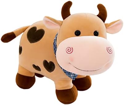 XZJMY kravlje plišana igračka, 10.2 Mala krava lutka, punjena životinja za životinje Pusheie
