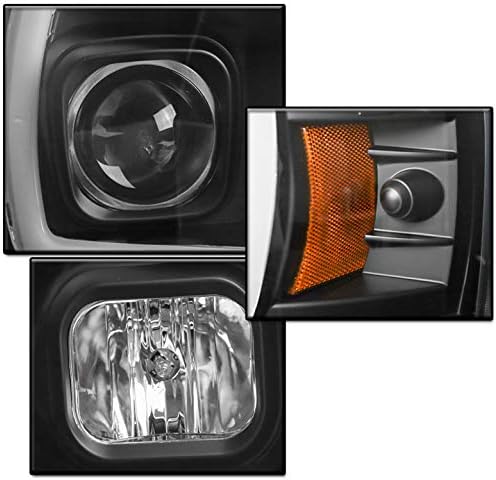 ZMAUTOPARTS LED Crni projektor farovi farovi sa 6,25 bijelim LED DRL svjetlima za 2004-2008 Ford F-150