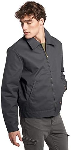 Dickies muške izolirane Eisenhowher prednje zip jakne, ugljen, veliki / običan, ugljen, veliki / redovni